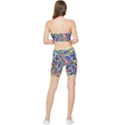 Background Color Stretch Shorts and Tube Top Set View2