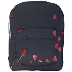 Valentine Day Heart Flower Full Print Backpack by artworkshop