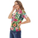 Tropical Summer  Women s Short Sleeve Double Pocket Shirt View3