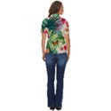 Tropical Summer  Women s Short Sleeve Double Pocket Shirt View4