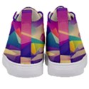 Abstract Geometric Landscape Art Kids  Mid-Top Canvas Sneakers View4