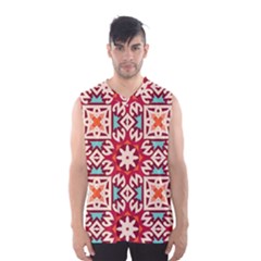 Geometric Pattern Seamless Abstract Men s Basketball Tank Top