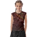 Fractal Pattern Geometric Pattern Kids  Raglan Cap Sleeve Tee View1