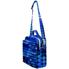 Pattern Blue Logo Crossbody Day Bag