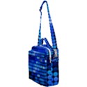 Pattern Blue Logo Crossbody Day Bag View1
