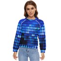 Pattern Blue Logo Women s Long Sleeve Raglan Tee View1