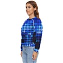 Pattern Blue Logo Women s Long Sleeve Raglan Tee View2