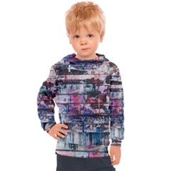 Splattered Paint On Wall Kids  Hooded Pullover by artworkshop