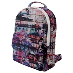 Splattered Paint On Wall Flap Pocket Backpack (small) by artworkshop