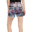 Splattered Paint On Wall Women s Runner Shorts View2