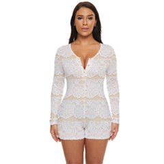 Vintage Beauty  Long Sleeve Boyleg Swimsuit