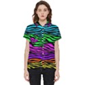 Colorful Zebra Short Sleeve Pocket Shirt View1
