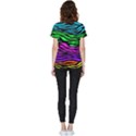 Colorful Zebra Short Sleeve Pocket Shirt View2