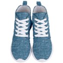 White And Blue Brick Wall Women s Lightweight High Top Sneakers View1