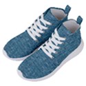 White And Blue Brick Wall Women s Lightweight High Top Sneakers View2