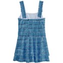 White And Blue Brick Wall Kids  Layered Skirt Swimsuit View2