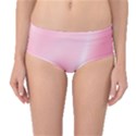 Pink Satin  Mid-Waist Bikini Bottoms View1