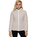 Beige Gradient Women s Hooded Quilted Jacket View1