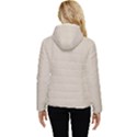 Beige Gradient Women s Hooded Quilted Jacket View4