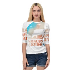 Vegan Animal Lover T- Shirt Kindness Is Everything Vegan Animal Lover T- Shirt Quarter Sleeve Raglan Tee