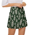 Leaves Foliage Plants Pattern Mini Front Wrap Skirt View3