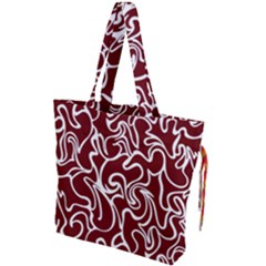 Berry Swirls Drawstring Tote Bag