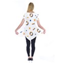 Abstract Dots And Line Pattern T- Shirt Abstract Dots And Line Pattern T- Shirt Short Sleeve Tunic  View2