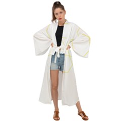 Abstract Hexagon Pattern T- Shirt Abstract Hexagon Pattern T- Shirt Maxi Kimono