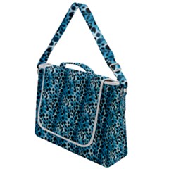 Blue Leopard Box Up Messenger Bag