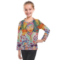 Woman Kids  Long Mesh Tee