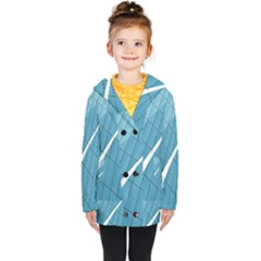 Design Texture Kids  Double Breasted Button Coat