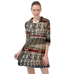 Patterned Tunnels On The Concrete Wall Mini Skater Shirt Dress by artworkshop