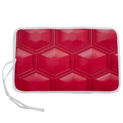 Red Textured Wall Pen Storage Case (s) by artworkshop