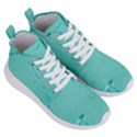Teal Brick Texture Women s Lightweight High Top Sneakers View3