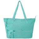Teal Brick Texture Full Print Shoulder Bag View1