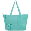 Teal Brick Texture Full Print Shoulder Bag View2