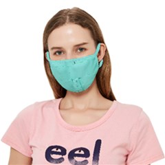 Teal Brick Texture Crease Cloth Face Mask (adult)