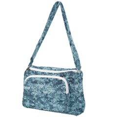 Texture Reef Pattern Front Pocket Crossbody Bag