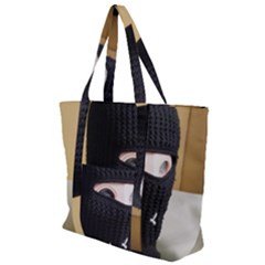 Ski Mask  Zip Up Canvas Bag