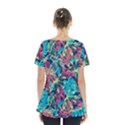 Neon Leaves Skirt Hem Sports Top View2