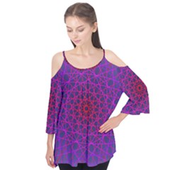 Geometric Pattern-line Art Flutter Tees