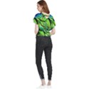 Fractal Art Pattern Abstract Butterfly Chiffon Blouse View2