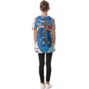 Abstract T- Shirt Abstract 6 Fold Over Open Sleeve Top View2