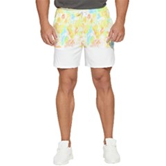 Abstract T- Shirt Abstract Colored Background T- Shirt Men s Runner Shorts by maxcute