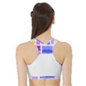 Abstract T- Shirt Blockage T- Shirt Sports Bra with Border View2