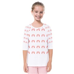 Abstract T- Shirt Cool Abstract Pattern Design T- Shirt Kids  Quarter Sleeve Raglan Tee