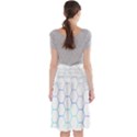 Abstract T- Shirt Honeycomb Pattern 6 Midi Beach Skirt View2