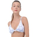 Abstract T- Shirt Honeycomb Pattern 6 Knot Up Bikini Top View1