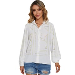 Abstract T- Shirt Model 31 T- Shirt Women s Long Sleeve Button Down Shirt