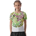Abstract T- Shirt Tropical World T- Shirt Kids  Frill Chiffon Blouse View1